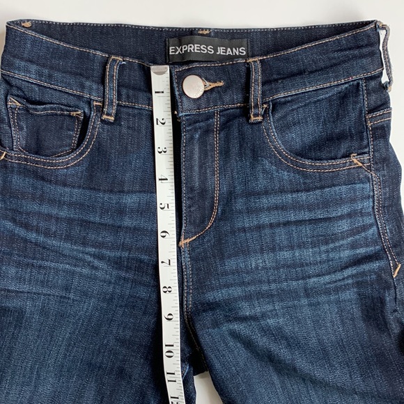 HOST PICK! 🎉EXPRESS Culotte Denim Jeans Hi-Rise Size 00 - Picture 6 of 10